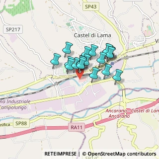 Mappa Viale dei Mutilati del Lavoro Lot, 63100 Campolungo-Villa Sant'Antonio AP, Italia (0.596)