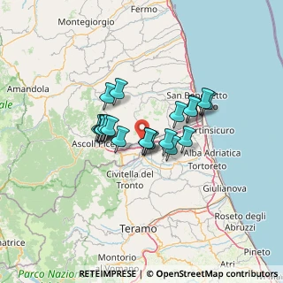 Mappa Zona Industriale, 63100 Campolungo-Villa Sant'Antonio AP, Italia (9.8875)