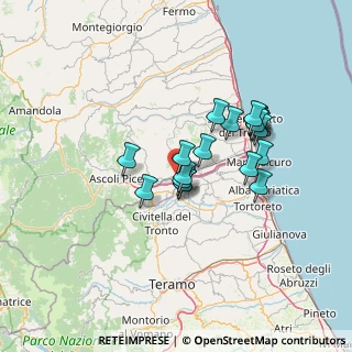 Mappa Zona Ind.le Campolungo Viale Mutilati ed Invalidi del lavoro 106 C.C. Città Delle Stelle, 63100 Campolungo-Villa Sant'Antonio AP, Italia (11.7125)