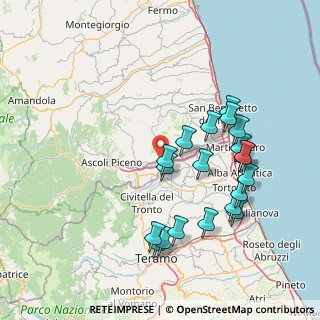 Mappa Zona Ind.le Campolungo Viale Mutilati ed Invalidi del lavoro 106 C.C. Città Delle Stelle, 63100 Campolungo-Villa Sant'Antonio AP, Italia (16.19)