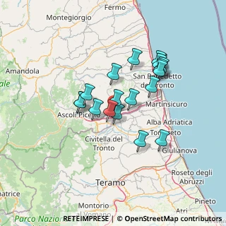 Mappa Zona Ind.le Campolungo Viale Mutilati ed Invalidi del lavoro 106 C.C. Città Delle Stelle, 63100 Ascoli Piceno AP, Italia (11.98579)
