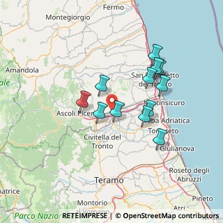 Mappa Zona Ind.le Campolungo Viale Mutilati ed Invalidi del lavoro 106 C.C. Città Delle Stelle, 63100 Ascoli Piceno AP, Italia (12.5625)