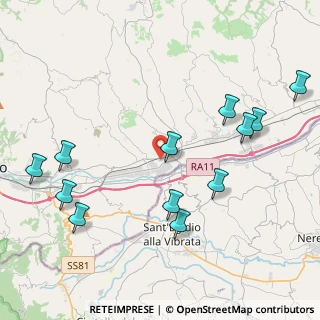 Mappa Zona Ind.le Campolungo Viale Mutilati ed Invalidi del lavoro 106 C.C. Città Delle Stelle, 63100 Campolungo-Villa Sant'Antonio AP, Italia (4.99167)