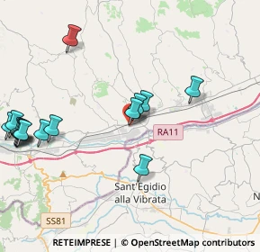 Mappa Zona Ind.le Campolungo Viale Mutilati ed Invalidi del lavoro 106 C.C. Città Delle Stelle, 63030 Castel di Lama AP, Italia (5.13133)