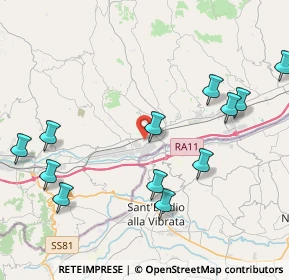 Mappa Zona Ind.le Campolungo Viale Mutilati ed Invalidi del lavoro 106 C.C. Città Delle Stelle, 63100 Ascoli Piceno AP, Italia (4.99167)