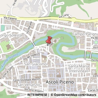 Mappa Via Elisabetta Trebbiani,  2, 63100 Ascoli Piceno, Ascoli Piceno (Marche)