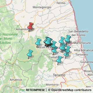 Mappa Via Piave, 63100 Ascoli Piceno AP, Italia (9.742)
