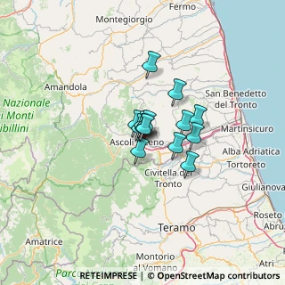 Mappa Via Recanati, 63100 Ascoli Piceno AP, Italia (7.07)