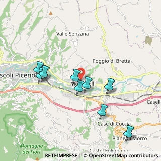 Mappa Monticelli, 63100 Ascoli Piceno AP, Italia (2.12333)
