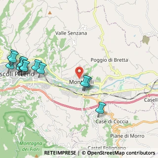 Mappa Monticelli, 63100 Ascoli Piceno AP, Italia (2.92143)