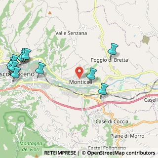 Mappa Monticelli, 63100 Ascoli Piceno AP, Italia (3.01083)