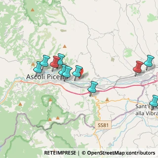 Mappa Monticelli, 63100 Ascoli Piceno AP, Italia (4.07091)