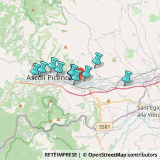Mappa Monticelli, 63100 Ascoli Piceno AP, Italia (2.52545)