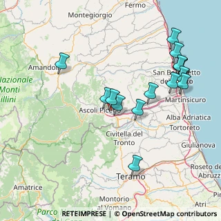 Mappa Monticelli, 63100 Ascoli Piceno AP, Italia (17.70438)