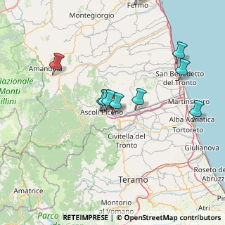 Mappa Monticelli, 63100 Ascoli Piceno AP, Italia (16.91455)