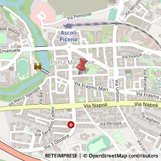 Mappa Via Vittorio Emanuele Orlando,  14, 63100 Ascoli Piceno, Ascoli Piceno (Marche)