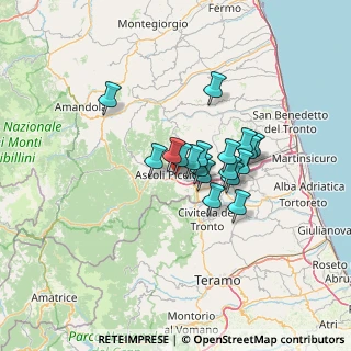 Mappa Via Pesaro, 63100 Ascoli Piceno AP, Italia (9.48167)