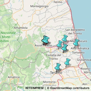 Mappa Via Cola D'Amatrice, 63100 Ascoli Piceno AP, Italia (11.91538)