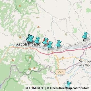 Mappa Via delle Ninfee, 63100 Ascoli Piceno AP, Italia (3.66182)
