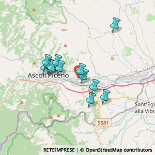 Mappa Via delle Ninfee, 63100 Ascoli Piceno AP, Italia (3.17077)