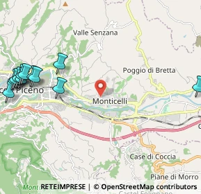 Mappa Via delle Ninfee, 63100 Ascoli Piceno AP, Italia (3.12167)