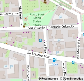Mappa Via Pisa, 63100 Ascoli Piceno AP, Italia (0.06923)