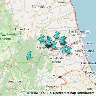 Mappa Via Faleria, 63100 Ascoli Piceno AP, Italia (6.31125)