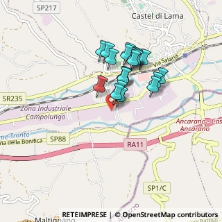 Mappa Via della Pioggia, 63100 Campolungo-Villa Sant'Antonio AP, Italia (0.72)
