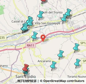 Mappa SP  Bonifica Del Tronto, 64010 Ancarano TE, Italia (2.6875)