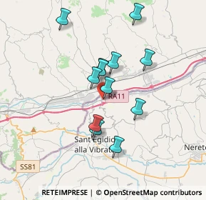 Mappa Strada della Bonifica, 64010 Ancarano TE, Italia (3.085)