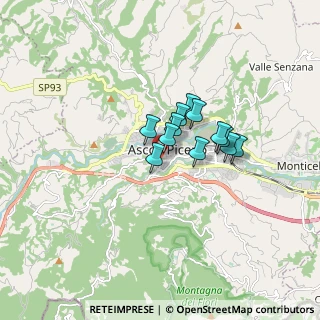 Mappa Viale delle Rimembranze, 63100 Ascoli Piceno AP, Italia (1.07833)