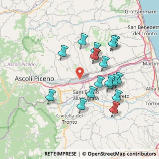 Mappa CAP, 63100 Campolungo-Villa Sant'Antonio AP, Italia (7.22778)