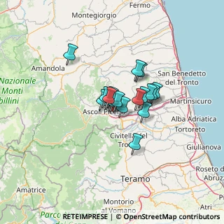 Mappa Via di Tolignano, 63100 Ascoli Piceno AP, Italia (7.69111)