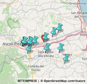 Mappa Via Arno, 63082 Castel di Lama AP, Italia (6.11923)