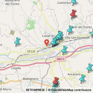 Mappa Via Po, 63082 Castel di Lama AP, Italia (3.0195)