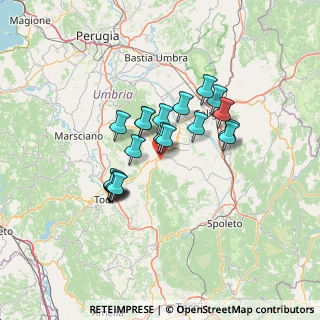 Mappa Via Roma, 06030 Giano Dell'umbria PG, Italia (10.907)