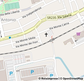 Mappa Via monte dei fiori, 63100 Castel Di Lama AP, Italia (0.10385)