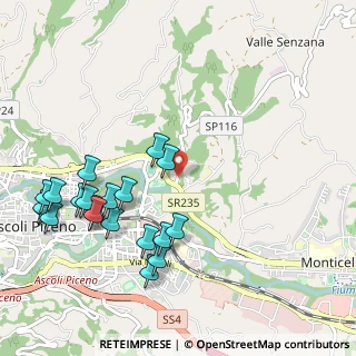 Mappa Via Esino, 63100 Ascoli Piceno AP, Italia (1.2495)