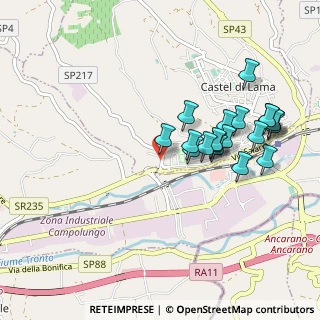 Mappa Via Chifenti, 63082 Castel di Lama AP, Italia (0.9925)