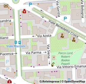 Mappa Via Aosta, 63100 Ascoli Piceno AP, Italia (0.07692)
