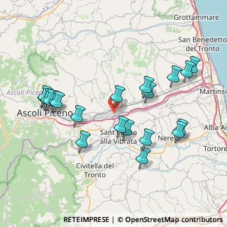Mappa Via della Colonia, 63100 Campolungo-Villa Sant'Antonio AP, Italia (8.6285)