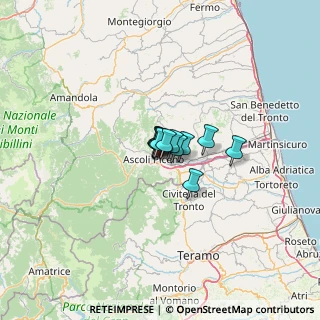 Mappa Via Montecassino, 63100 Ascoli Piceno AP, Italia (4.36333)