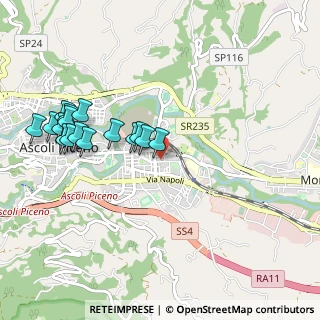 Mappa Via Montecassino, 63100 Ascoli Piceno AP, Italia (1.08625)