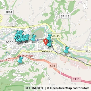 Mappa Via Montecassino, 63100 Ascoli Piceno AP, Italia (1.09769)
