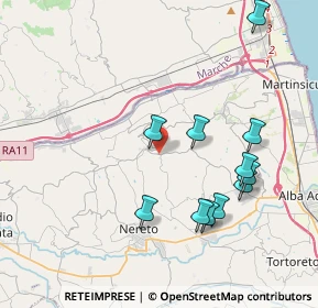 Mappa Via San Rocco, 64010 Controguerra TE, Italia (4.20273)