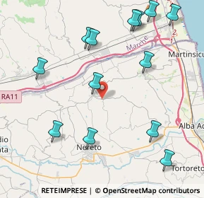 Mappa Via San Rocco, 64010 Controguerra TE, Italia (5.13923)