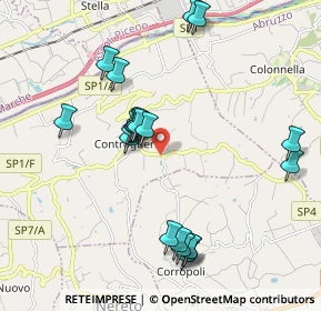 Mappa Via San Rocco, 64010 Controguerra TE, Italia (2.101)