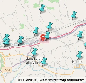 Mappa Strada provinciale Bonifica del Tronto km 14, 64010 Ancarano TE, Italia (5.3275)