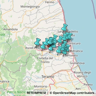 Mappa Via Mutilati del Lavoro, 63100 Campolungo-Villa Sant'Antonio AP, Italia (8.112)