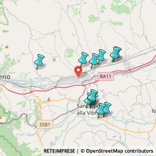 Mappa Viale dei Mutilati del Lavoro, 63100 Campolungo-Villa Sant'Antonio AP, Italia (3.6975)